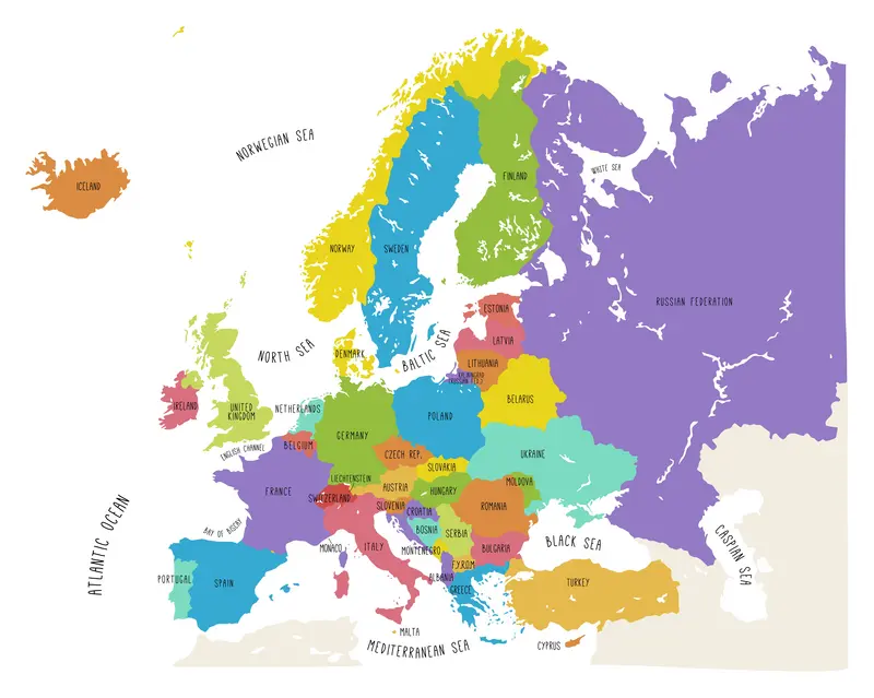 mapa Europy